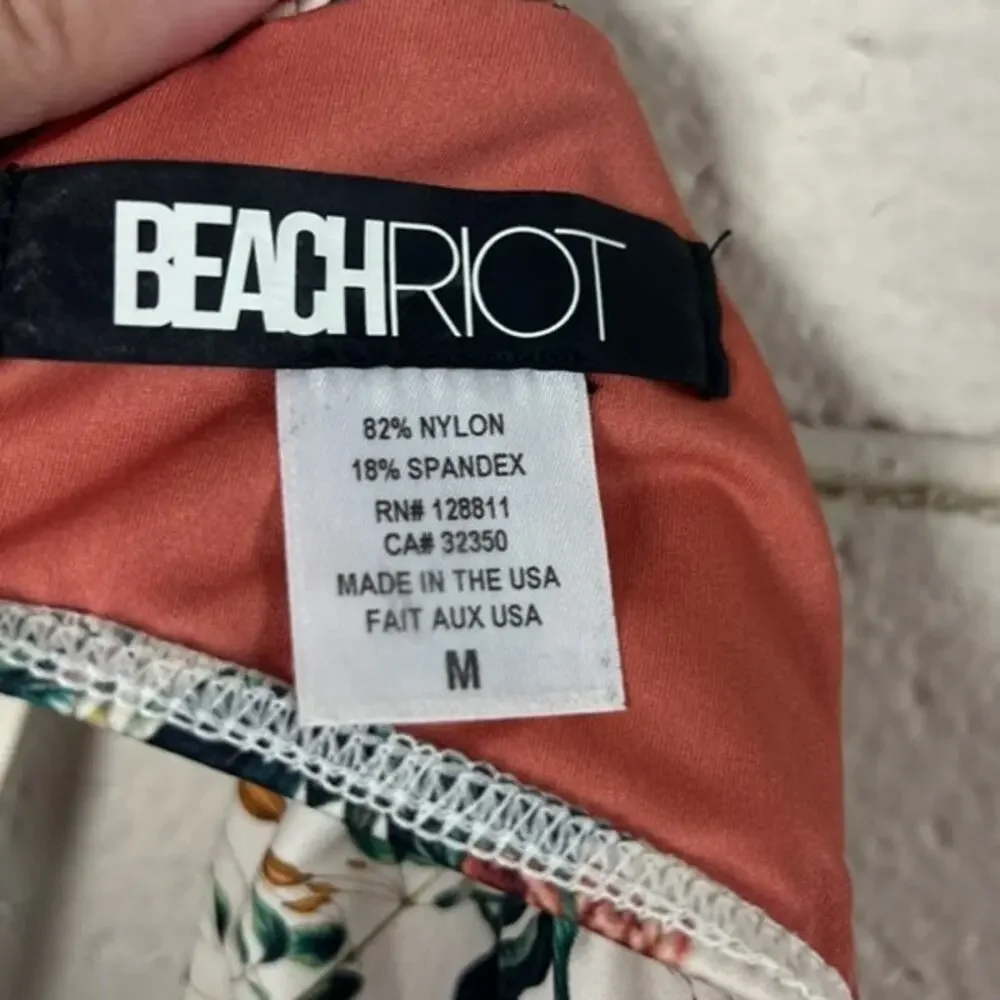 Beach Riot Floral Bikini Top size M